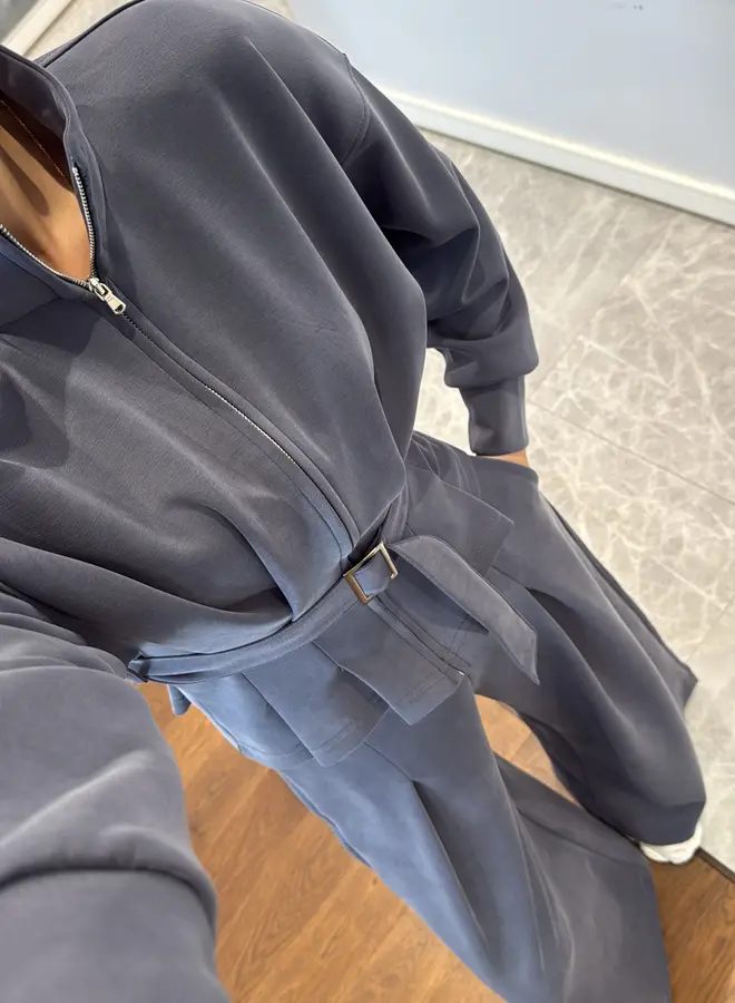 2 Delige Set Gabriella Antraciet