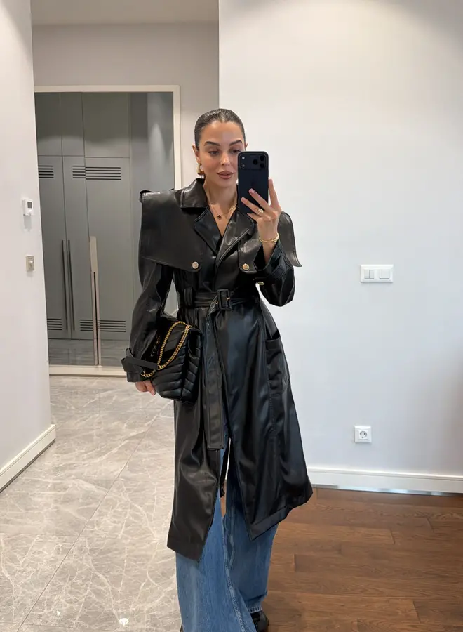 Pu Leren Jas Mikaela