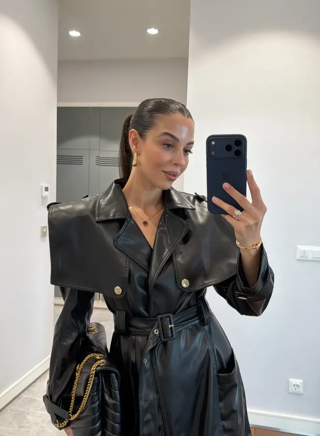 Pu Leren Jas Mikaela