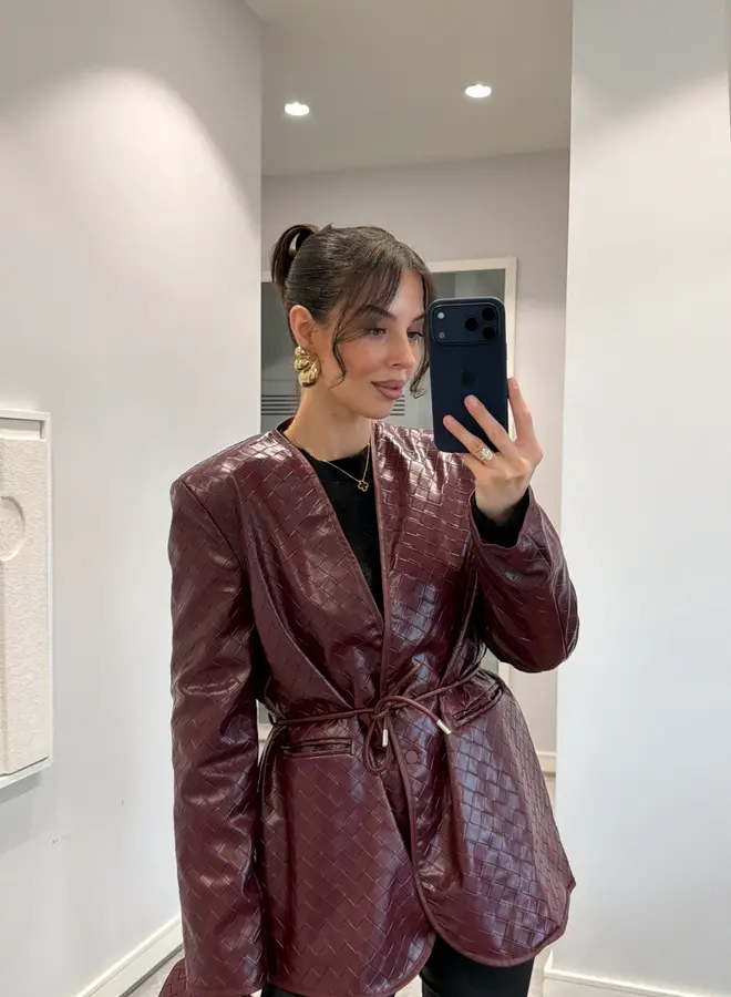 Blazer / Jasje Burgundy Love