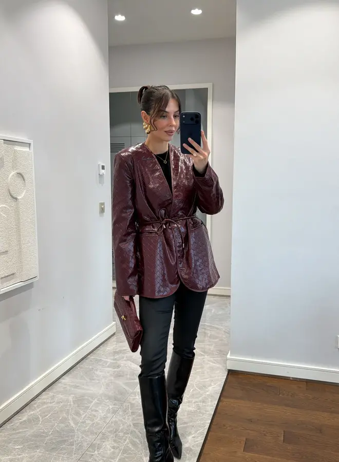 Blazer / Jasje Burgundy Love