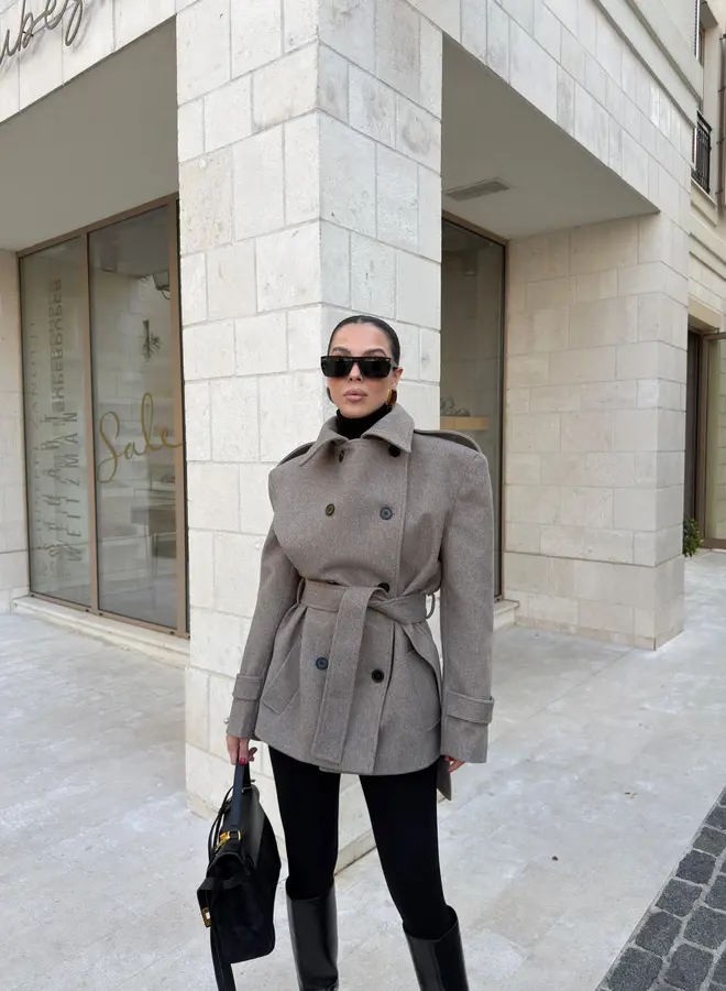 Korte Mantel Jas Olivia