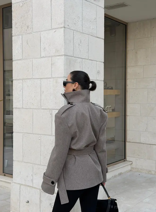 Korte Mantel Jas Olivia