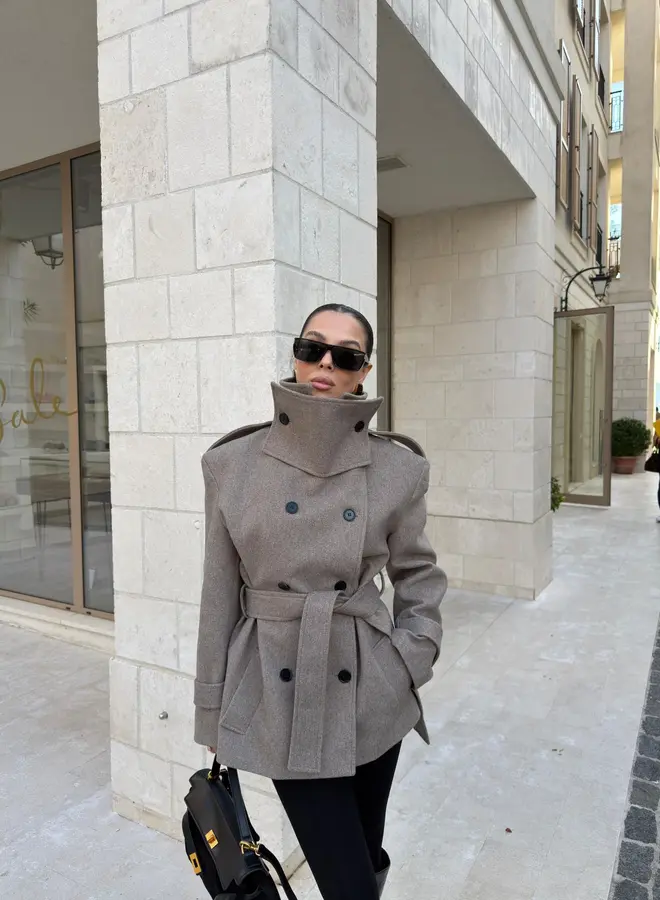 Korte Mantel Jas Olivia