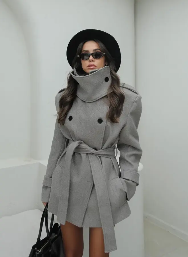 Korte Mantel Jas Olivia