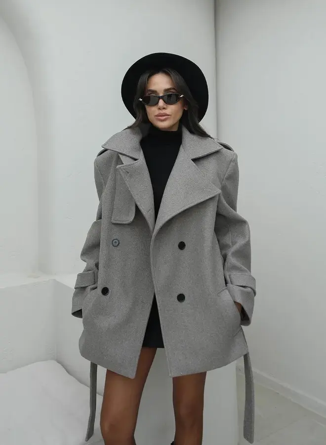 Korte Mantel Jas Olivia