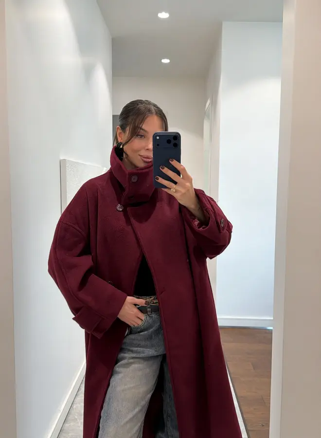 Mantel Jas Bordeaux Love