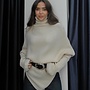Asymmetrisch Gesneden Coltrui Beige