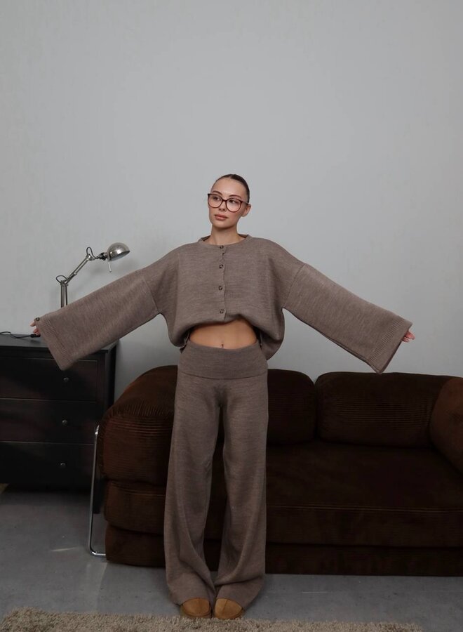 2 Delig Setje Olivia Mokka-Beige