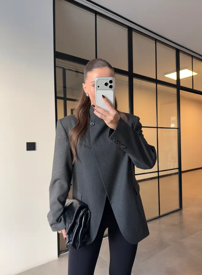 Blazer / Colbert  Side Down Antraciet