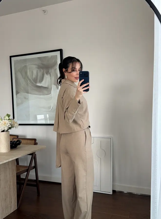 2 Delige Set Soft Drape Beige