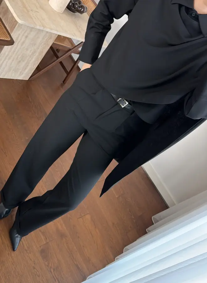 2 Delige Set Soft Drape Zwart