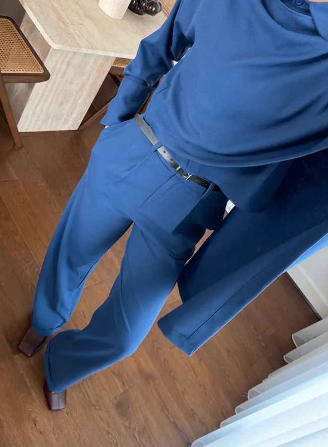 2 Delige Set Soft Drape Blauw