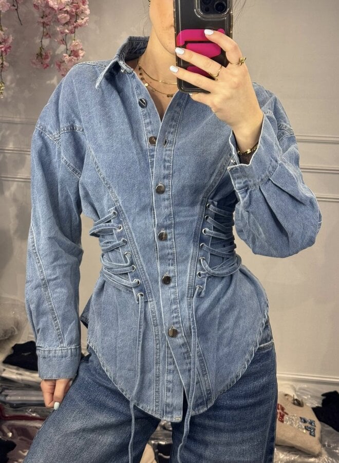 Blouse Denim  Corset
