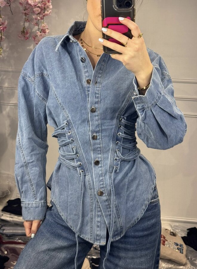 Blouse Denim  Corset