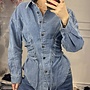 Blouse Denim  Corset