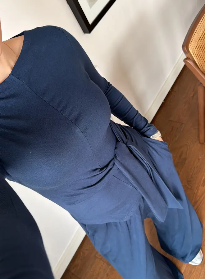 2 Delige Set Soof Petrol Blauw