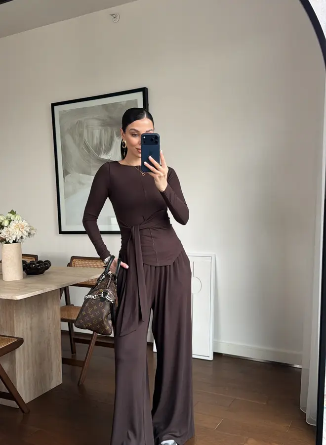 2 Delige Set Soof  Bruin