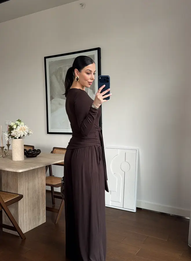 2 Delige Set Soof  Bruin