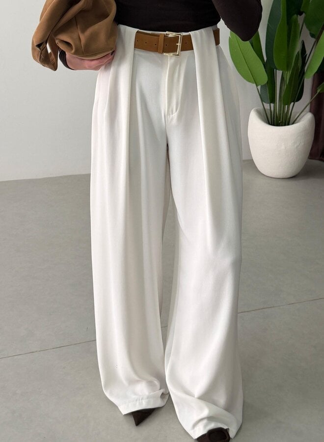 Pantalon Elegant Fit Off White