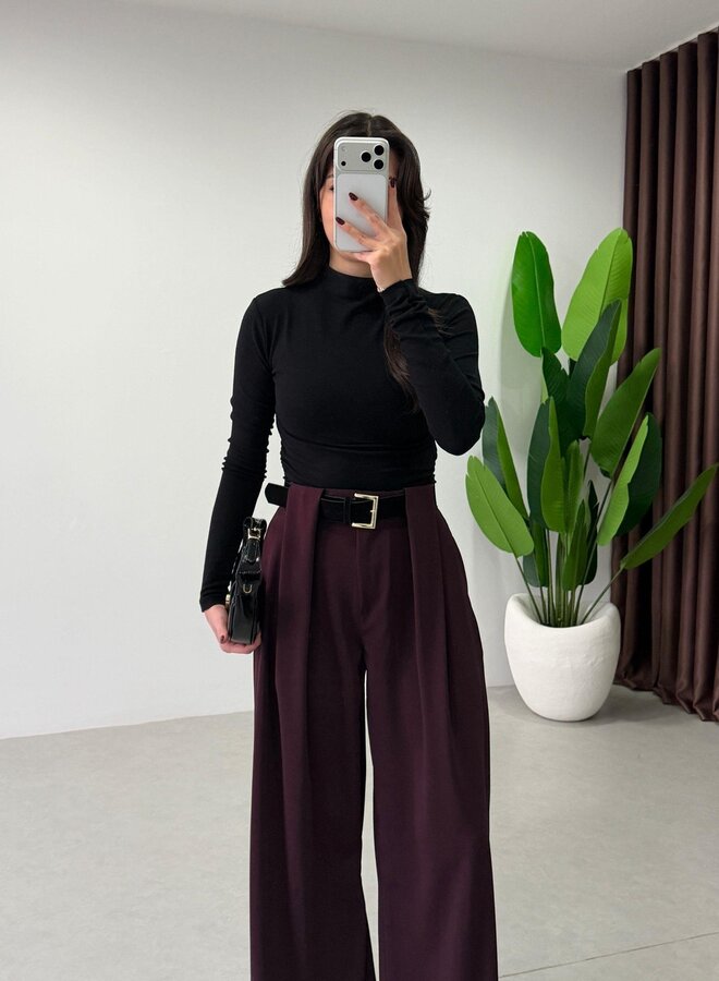 Pantalon Elegant Fit Burgundy