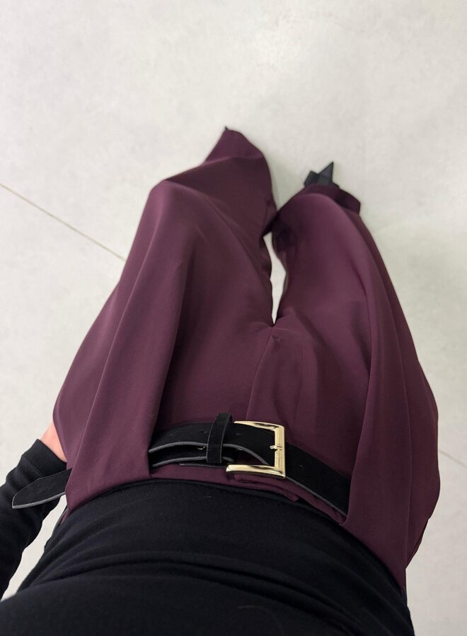 Pantalon Elegant Fit Burgundy