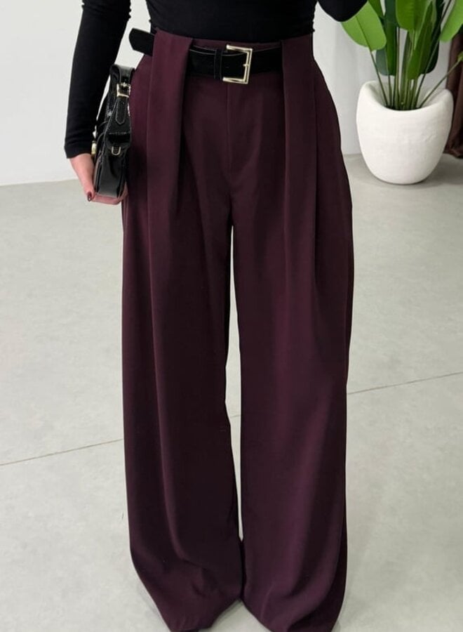 Pantalon Elegant Fit Burgundy