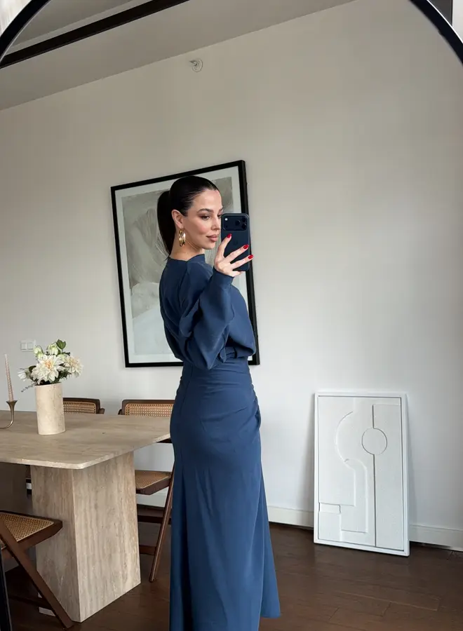 2 Delige Set Selene Drapé Indigo