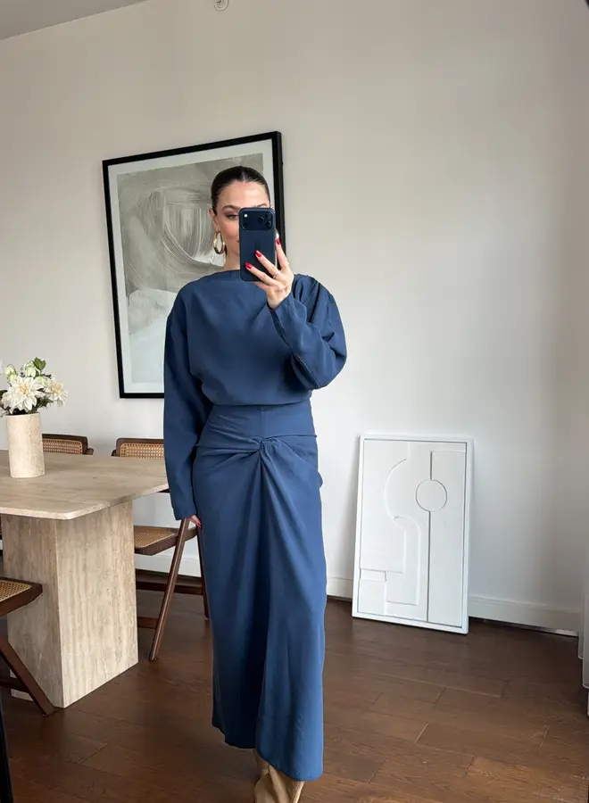 2 Delige Set Selene Drapé Indigo