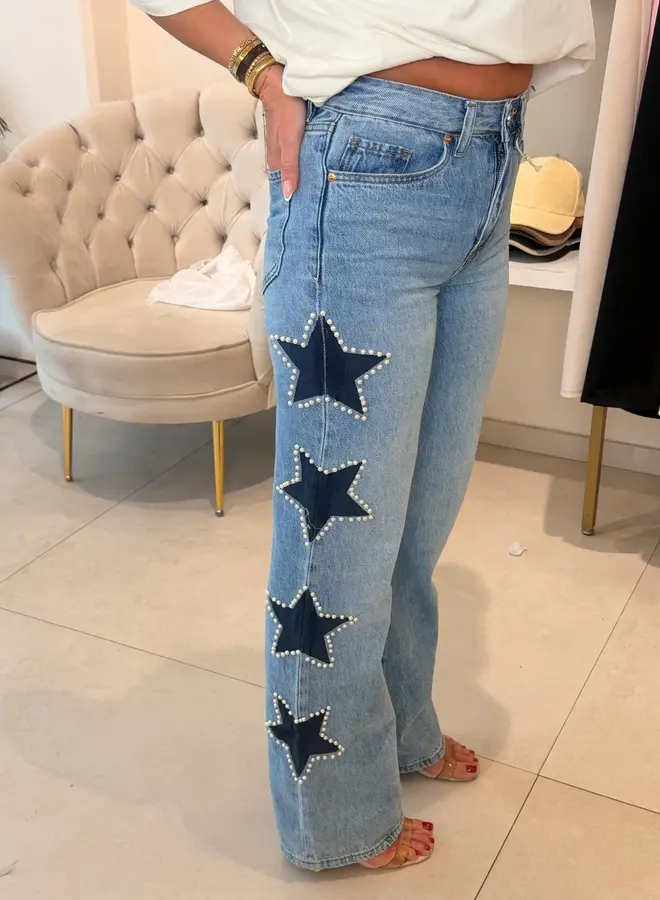 Jeans Stars And Pearls