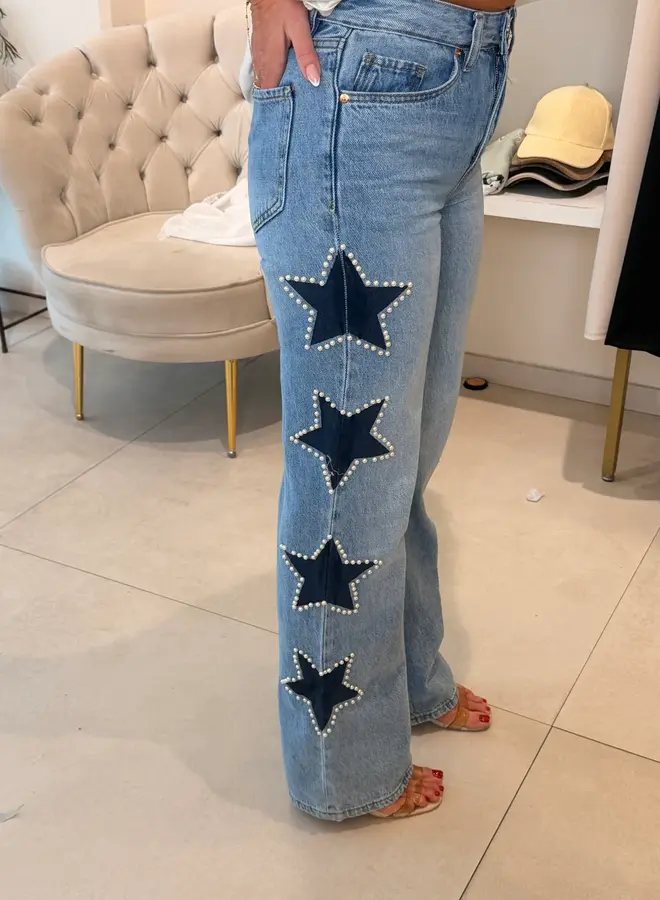 Jeans Stars And Pearls