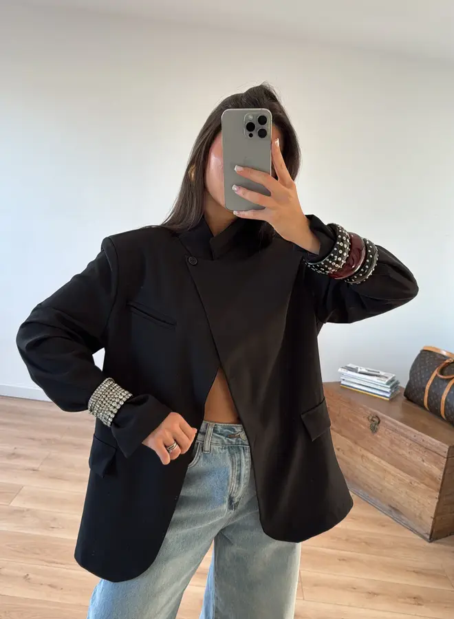 Blazer / Colbert Side Down Zwart