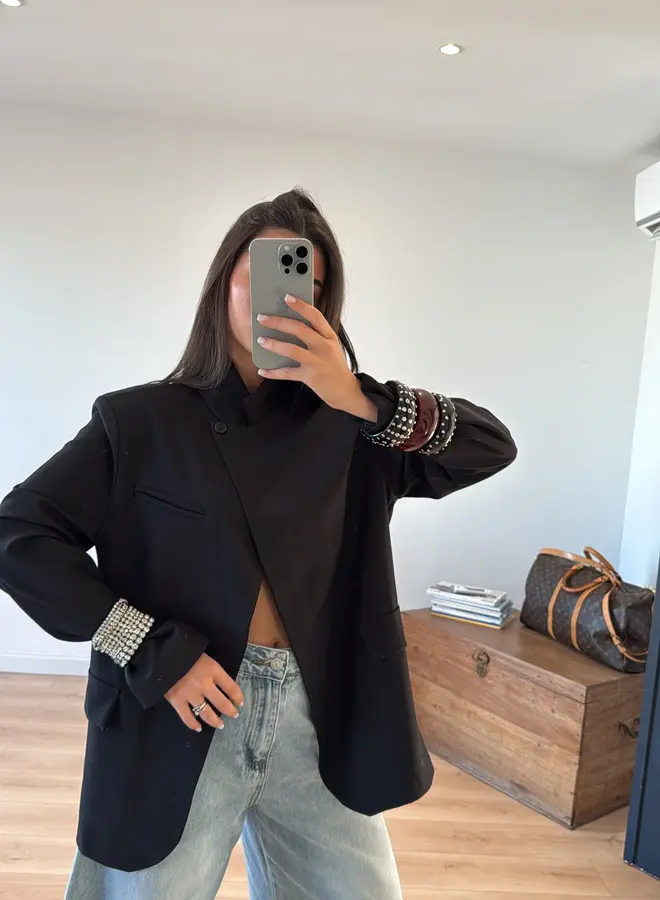 Blazer / Colbert Side Down Zwart