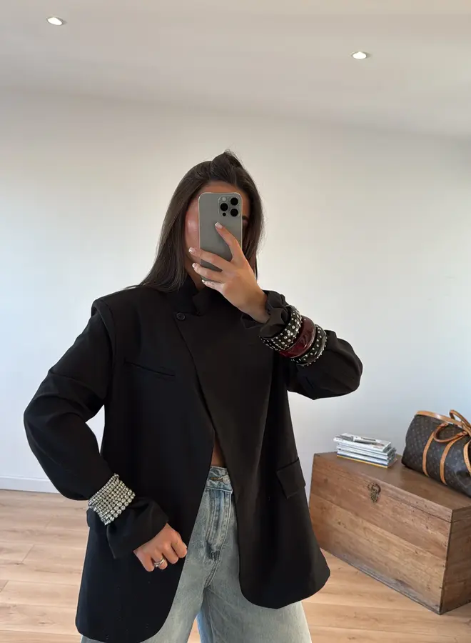 Blazer / Colbert Side Down Zwart