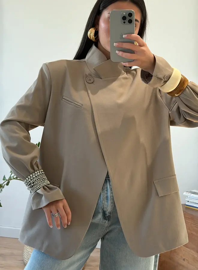 Blazer / Colbert Side Down Taupe