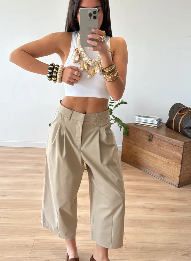Cropped Chino Pants