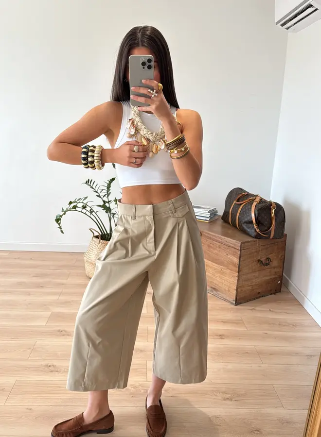 Cropped Chino Pants