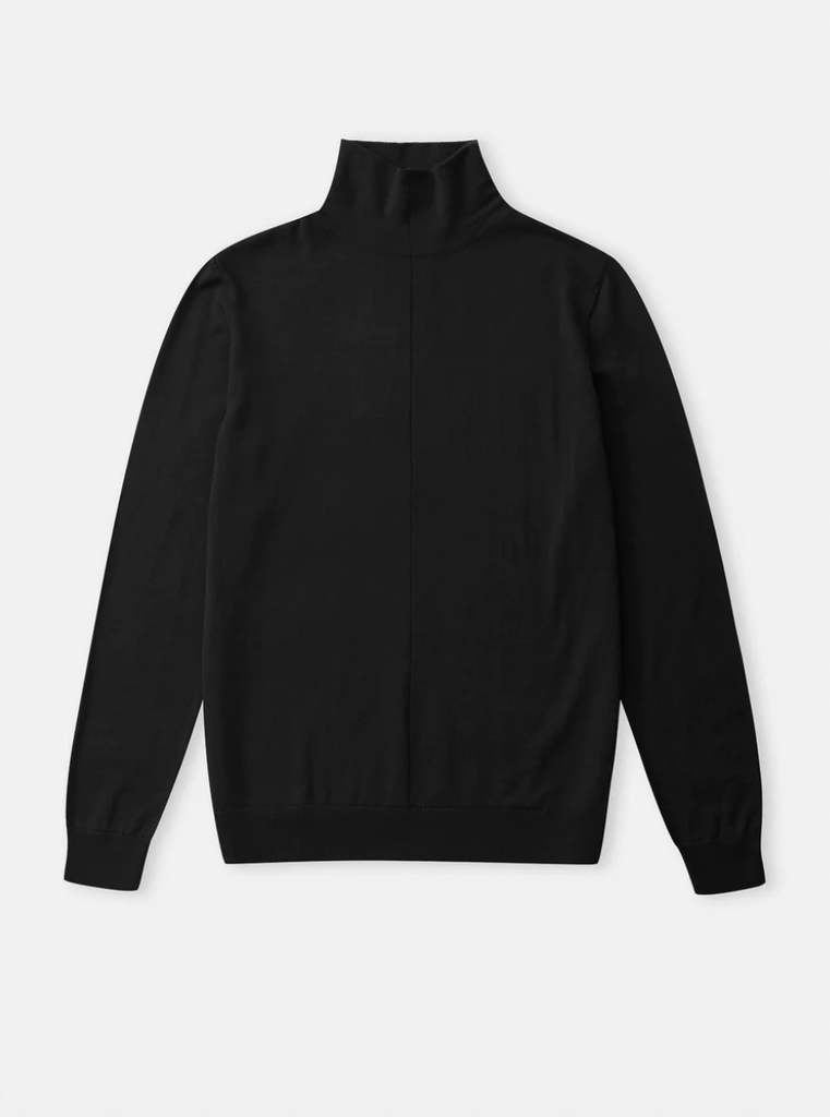 About Companions Avid Rollneck Jumper Eco Black
