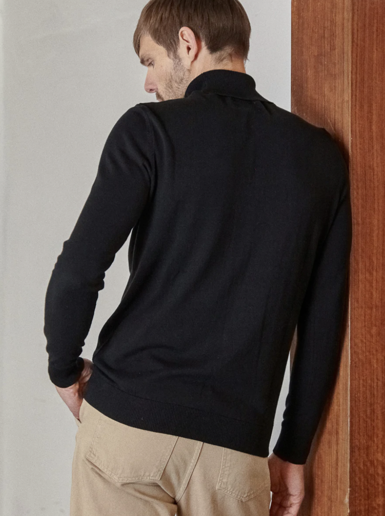 About Companions Avid Rollneck Jumper Eco Black