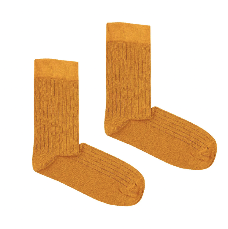 KABAK Socks Classic Ribbed Orange
