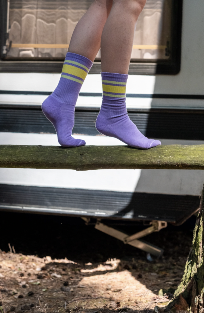 KABAK Socks Sport Stripes Lilac