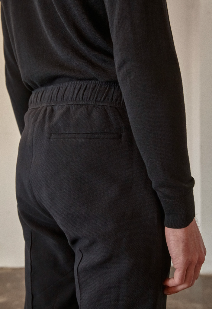 About Companions Max Trousers Eco Structured Black