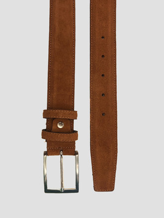 Verstee Leather Suede Pantalon Riem Cognac 508 Verstee Leather Suede Pantalon Riem Cognac 508