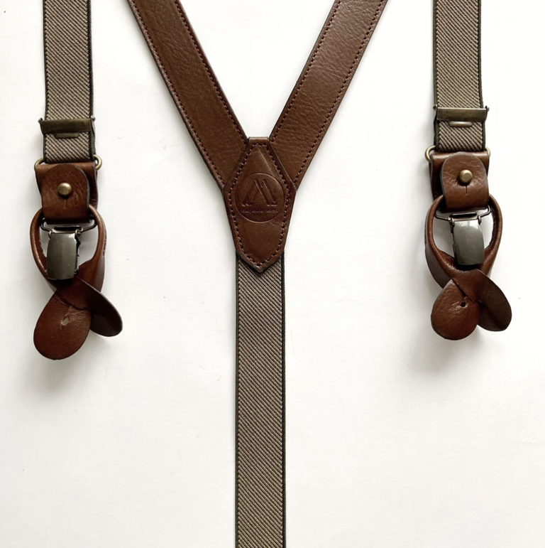 Mayenne Nelen Suspender Brown Green