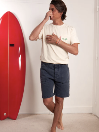 Cuisse De Grenouille Fatigue Short.46 Washed Blue Cuisse De Grenouille Fatigue Short.46 Washed Blue