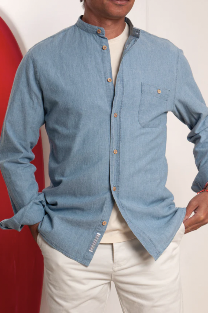 Cuisse De Grenouille Pavel.04 Shirt Bleached Chambray