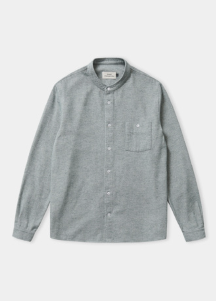 About Companions NATHAN Shirt Eco Smokey Green Flannel