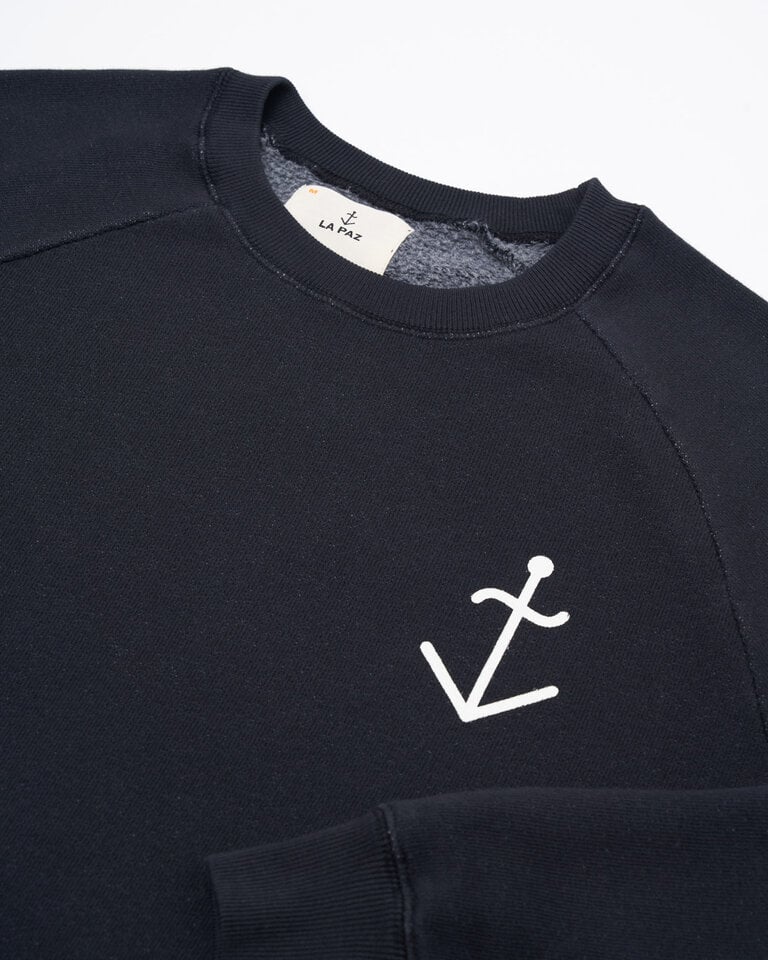 La Paz Cunha Logo Sweatshirt Dark Navy Ecru