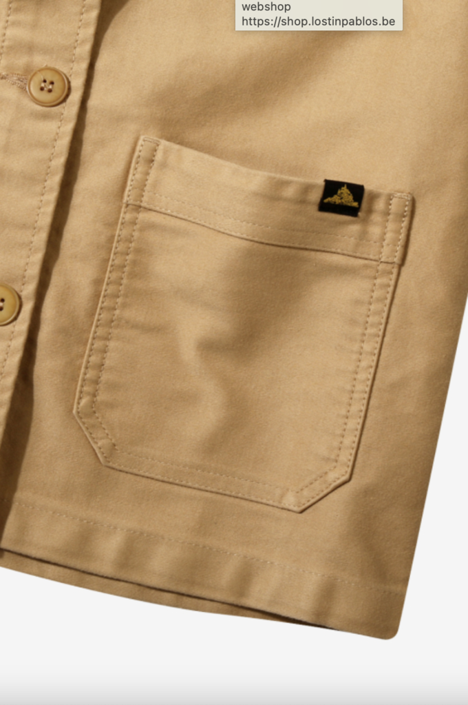 Le Mont st. Michel Moleskin Work Jacket camel