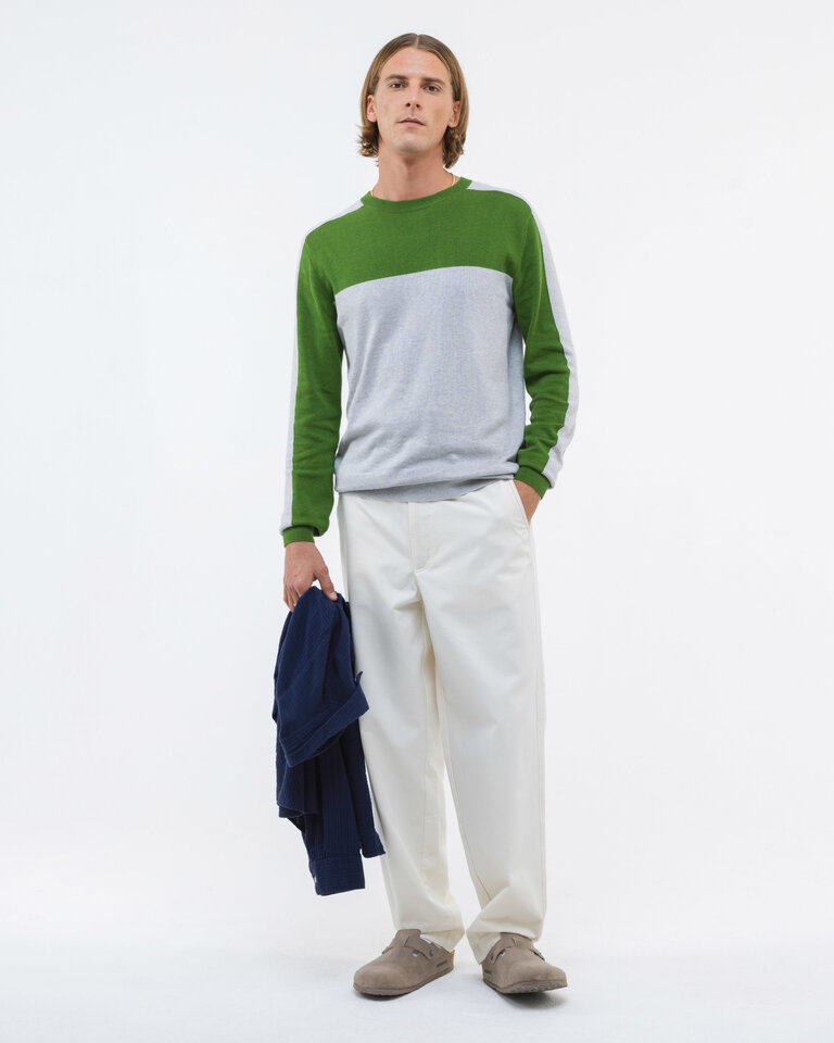 Castart Barrel jumper colour blocks Green